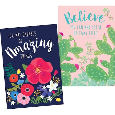 Barker Creek Believe in Yourself Poster Duet Set, 2/Set 1883